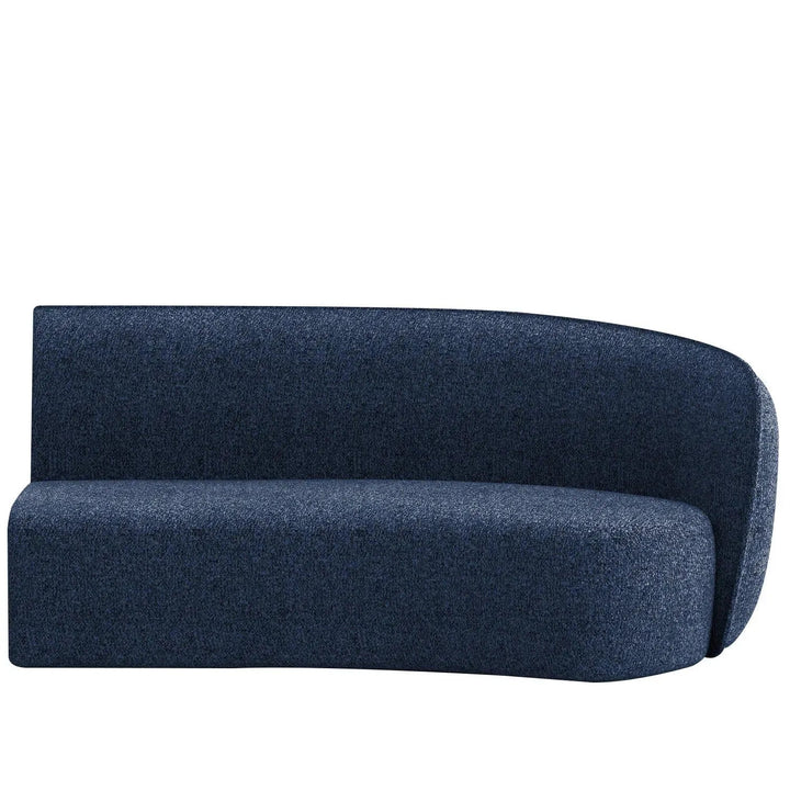 Minimalist fabric modular curved armrest corner 2 seater sofa pod detail 39.