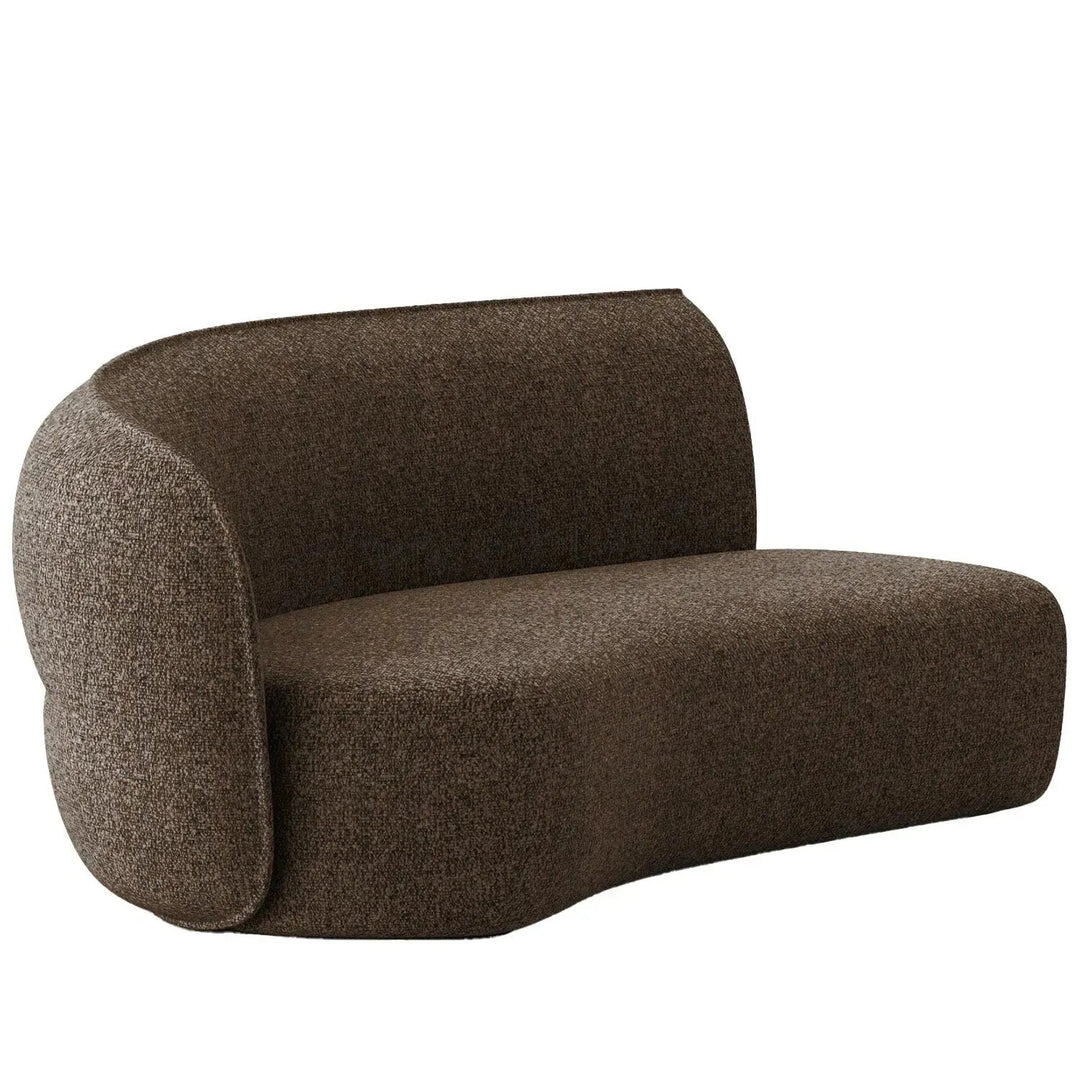 Minimalist fabric modular curved armrest corner 2 seater sofa pod detail 24.