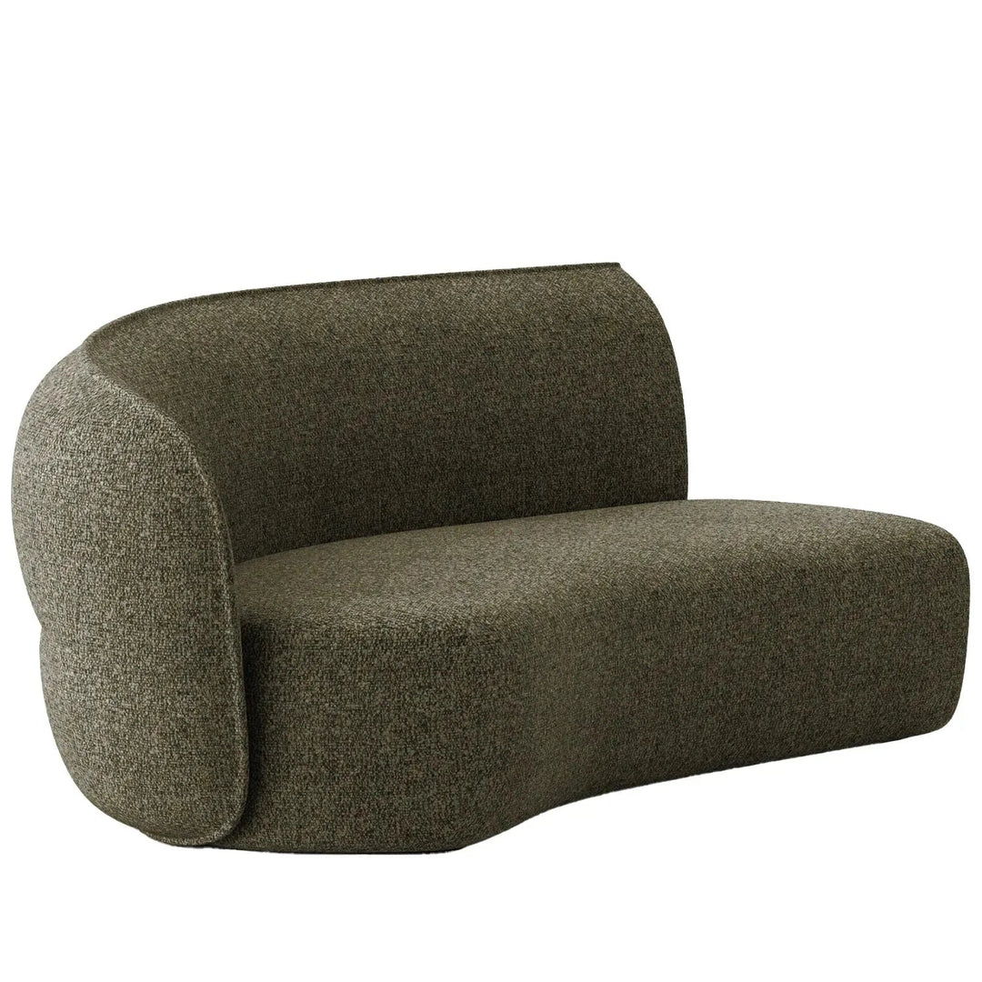 Minimalist fabric modular curved armrest corner 2 seater sofa pod detail 18.