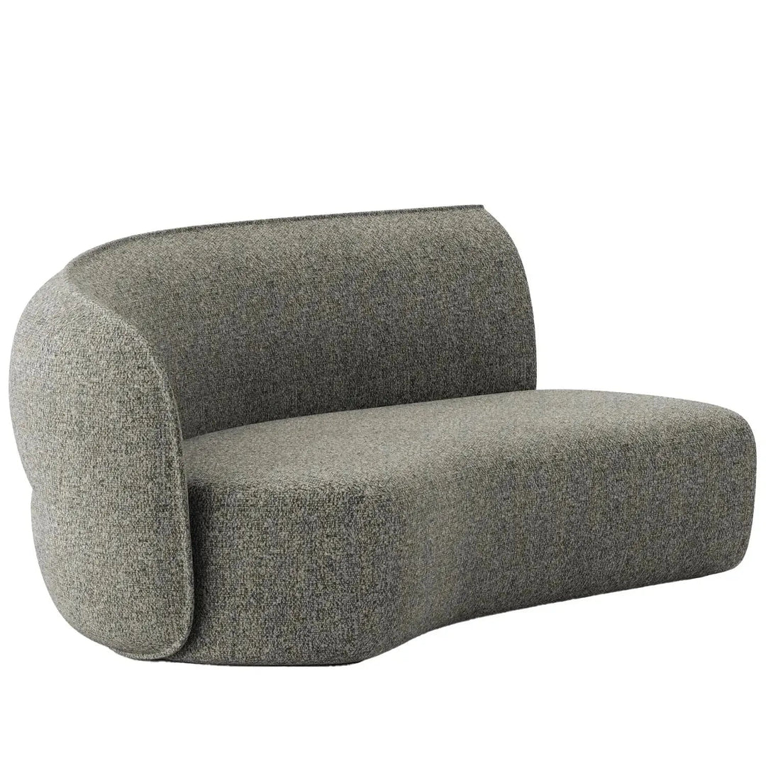 Minimalist fabric modular curved armrest corner 2 seater sofa pod detail 19.