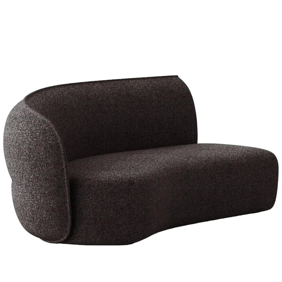 Minimalist fabric modular curved armrest corner 2 seater sofa pod detail 25.