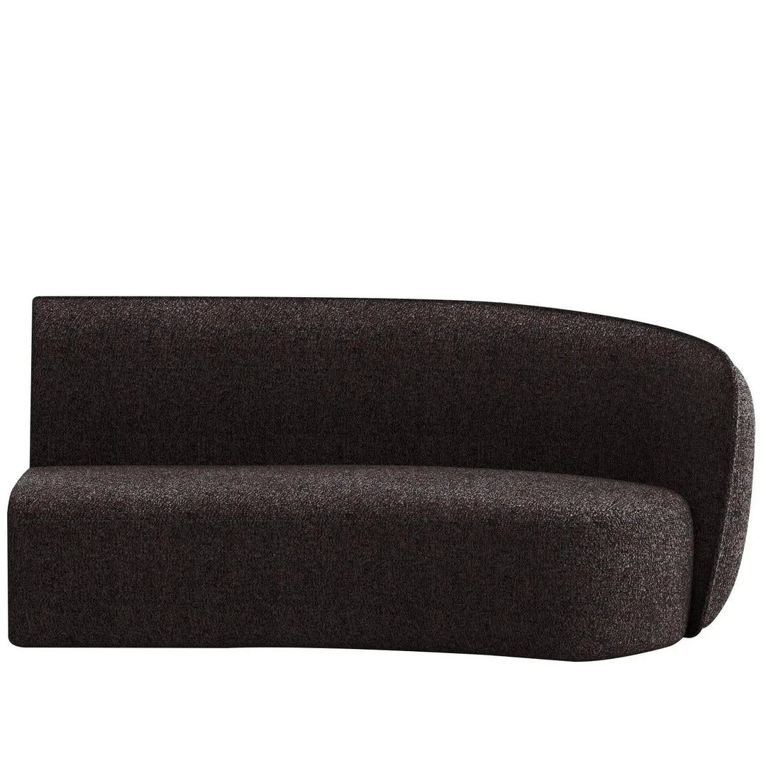 Minimalist fabric modular curved armrest corner 2 seater sofa pod detail 37.