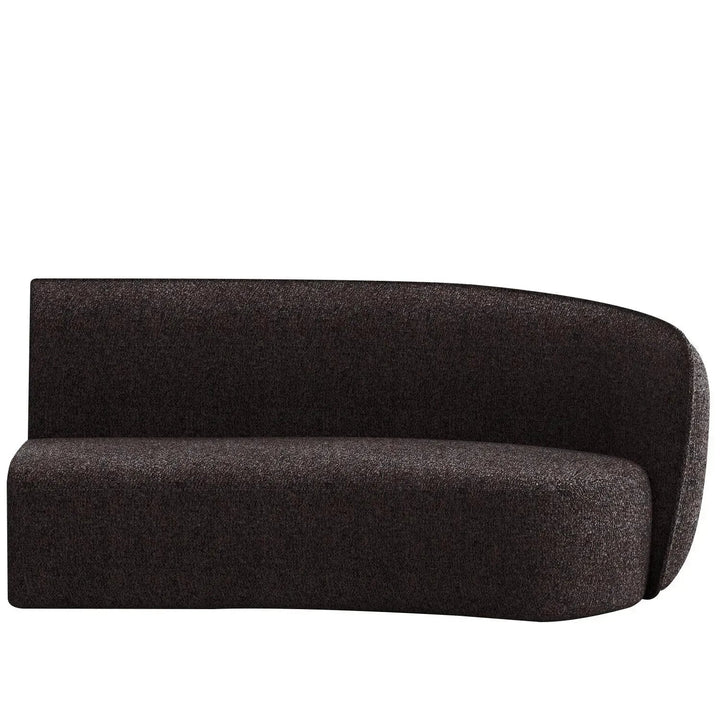 Minimalist fabric modular curved armrest corner 2 seater sofa pod detail 37.