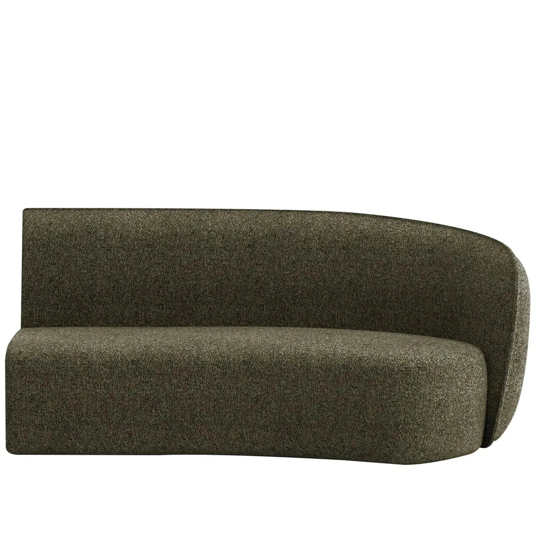 Minimalist fabric modular curved armrest corner 2 seater sofa pod detail 29.