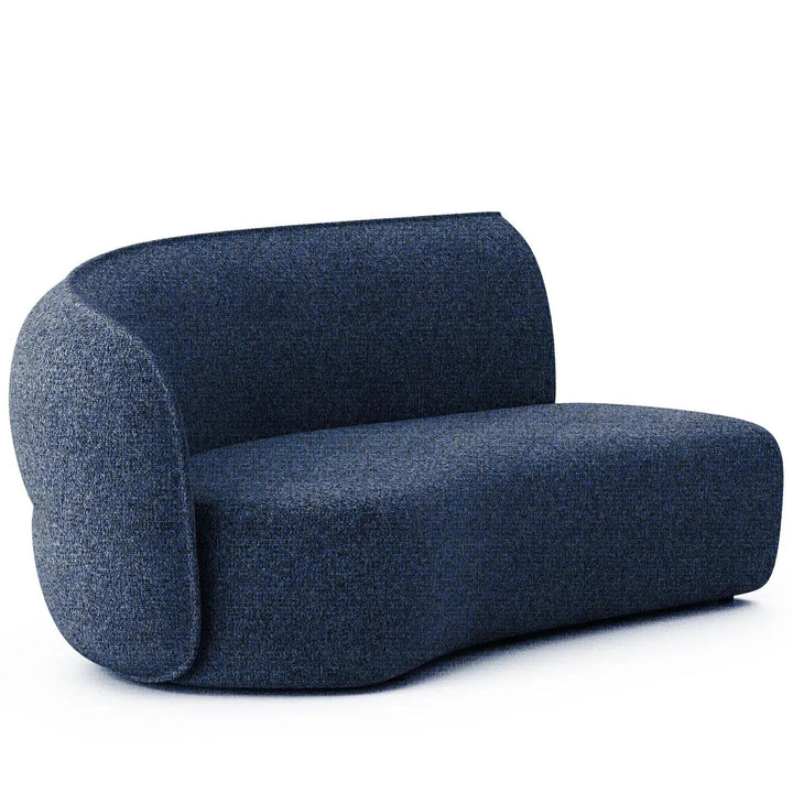 Minimalist Fabric Modular Curved Armrest Corner 2 Seater Sofa POD