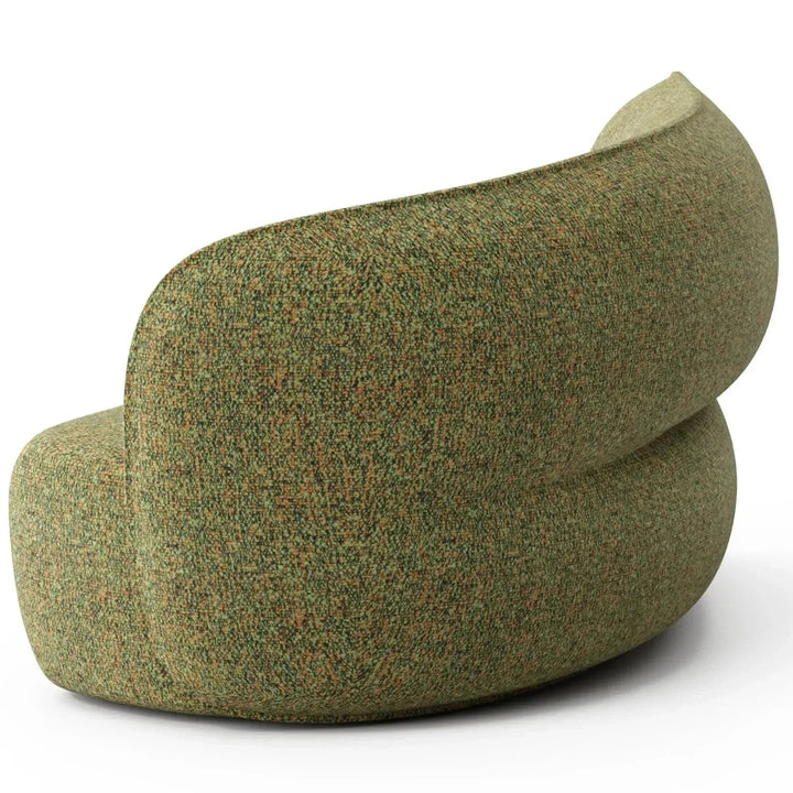 Minimalist fabric modular curved armrest corner 2 seater sofa pod detail 8.