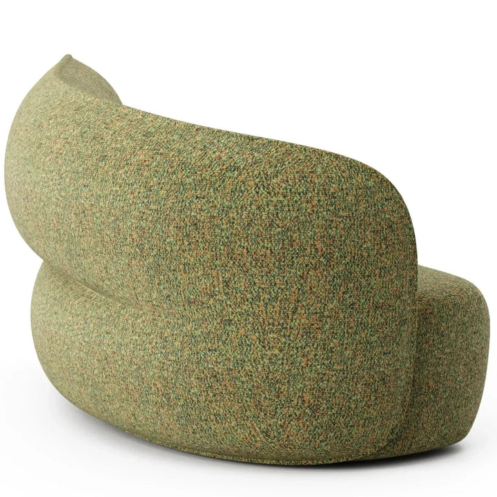 Minimalist fabric modular curved armrest corner 2 seater sofa pod detail 11.