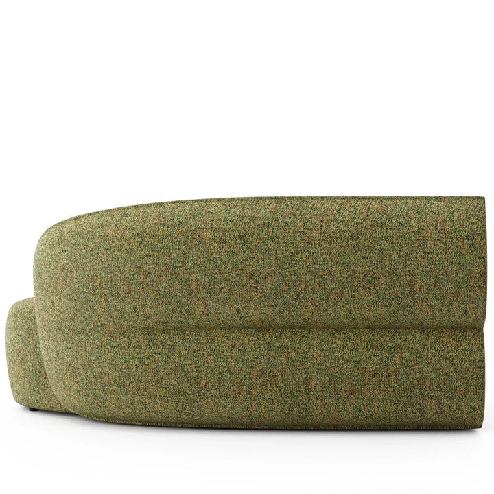 Minimalist Fabric Modular Curved Armless Corner 2 Seater Sofa POD