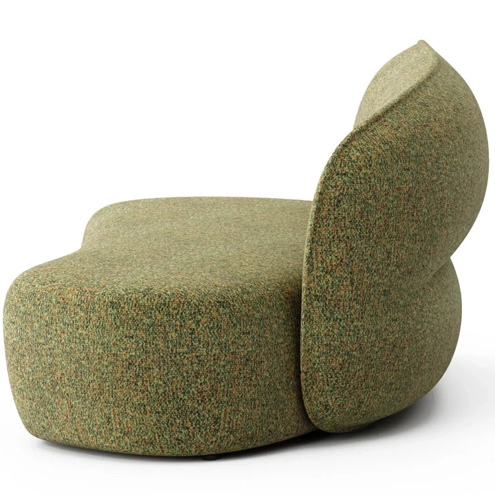 Minimalist Fabric Modular Curved Armless Corner 2 Seater Sofa POD