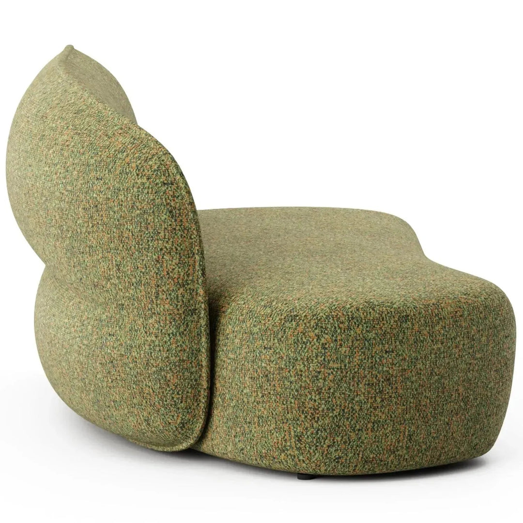 Minimalist Fabric Modular Curved Armless Corner 2 Seater Sofa POD