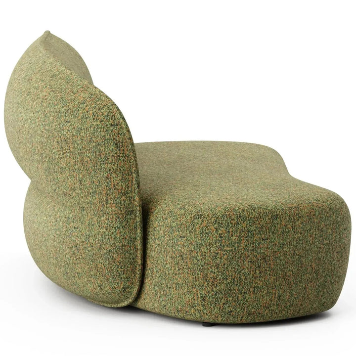 Minimalist Fabric Modular Curved Armless Corner 2 Seater Sofa POD