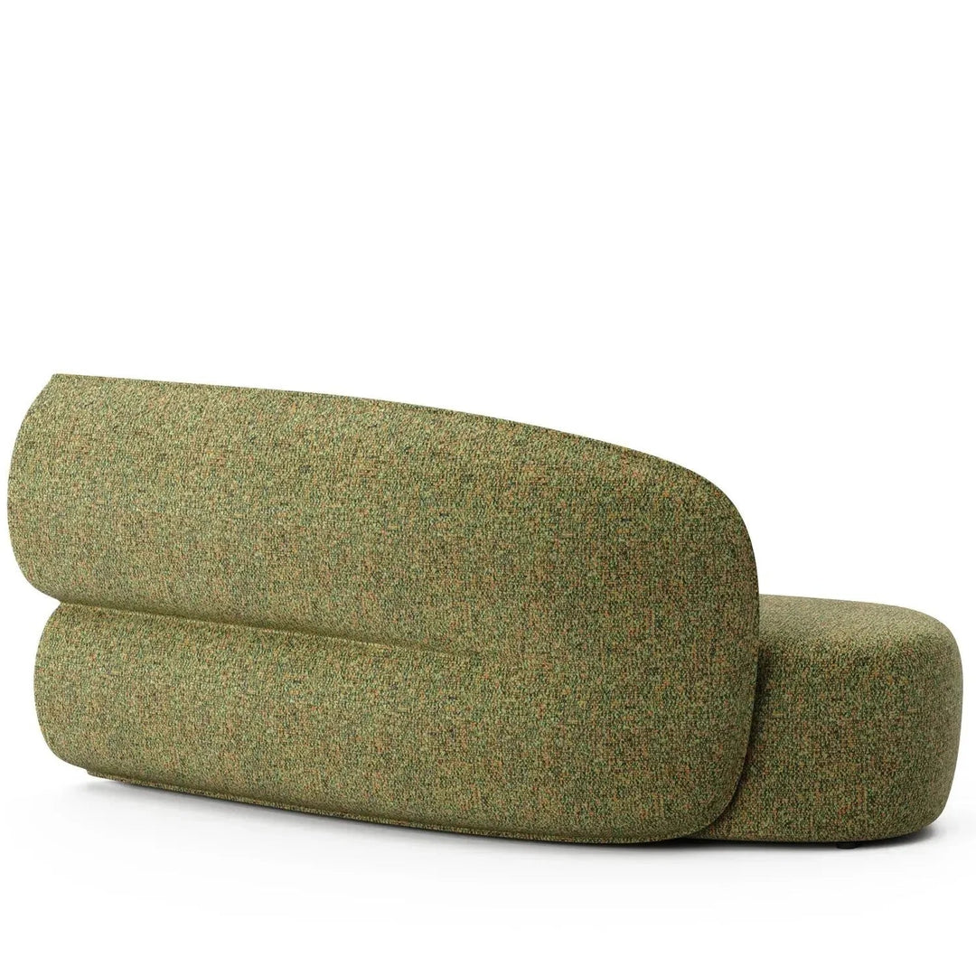 Minimalist Fabric Modular Curved Armless Corner 2 Seater Sofa POD