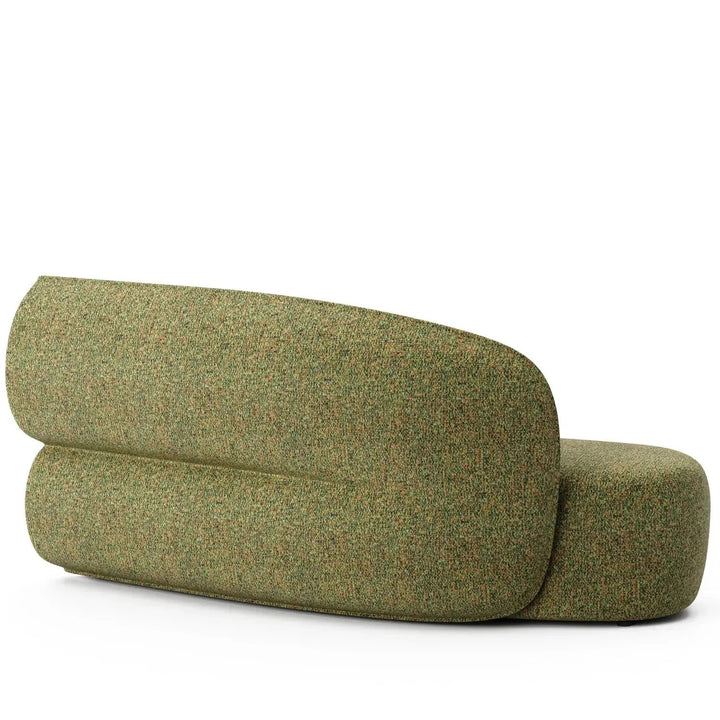 Minimalist Fabric Modular Curved Armless Corner 2 Seater Sofa POD