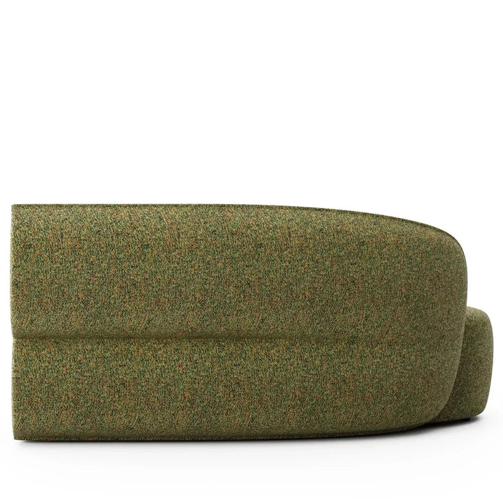 Minimalist Fabric Modular Curved Armless Corner 2 Seater Sofa POD