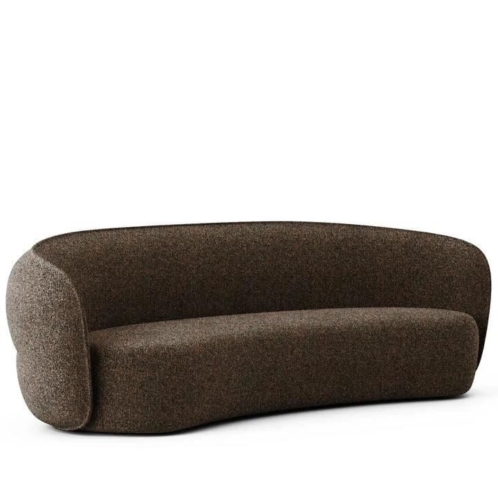 Minimalist fabric curved 4 seater sofa pod detail 14.