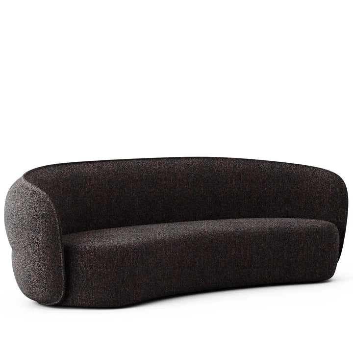 Minimalist fabric curved 4 seater sofa pod detail 16.