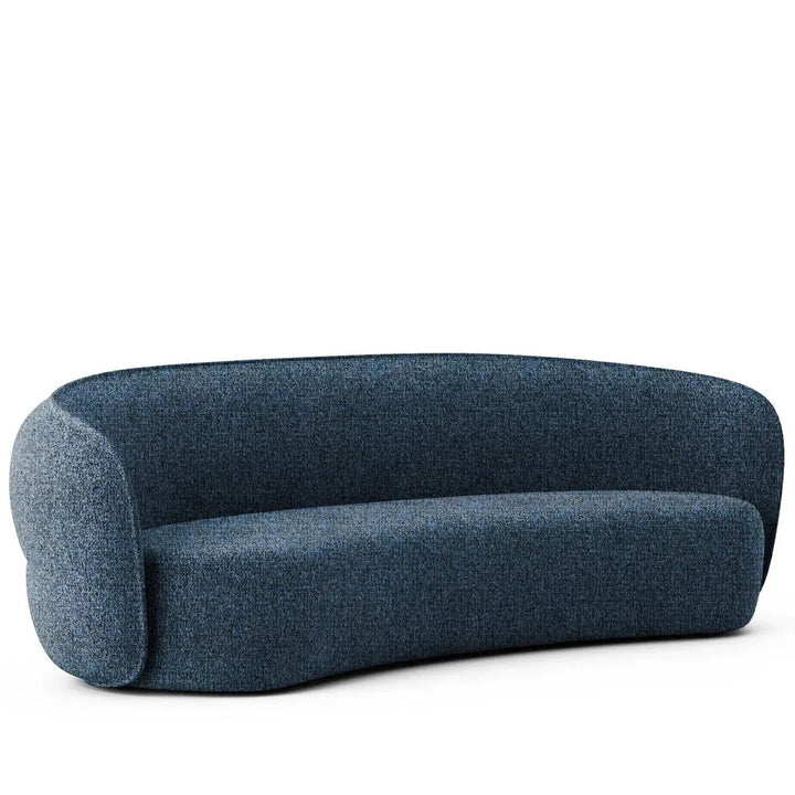 Minimalist fabric curved 4 seater sofa pod detail 17.