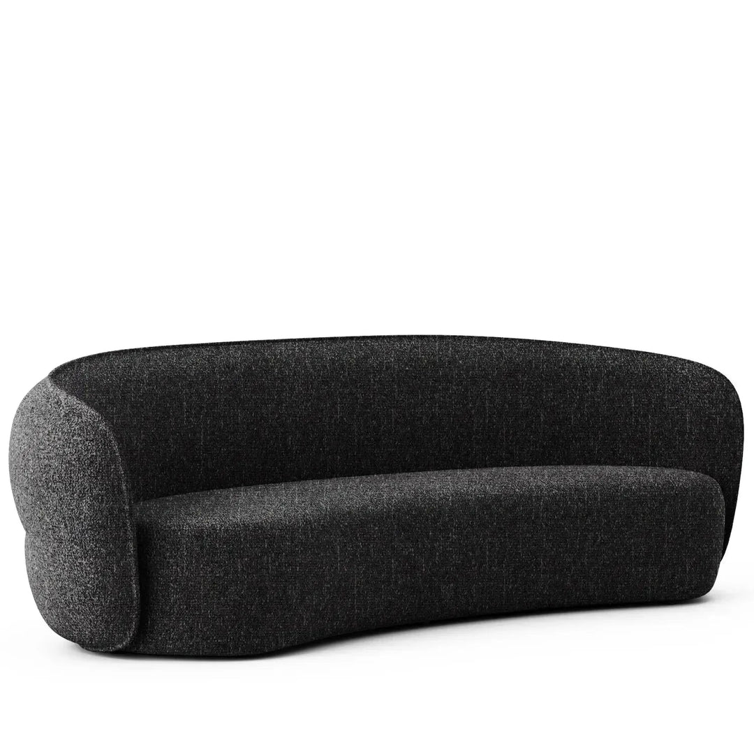 Minimalist fabric curved 4 seater sofa pod detail 13.