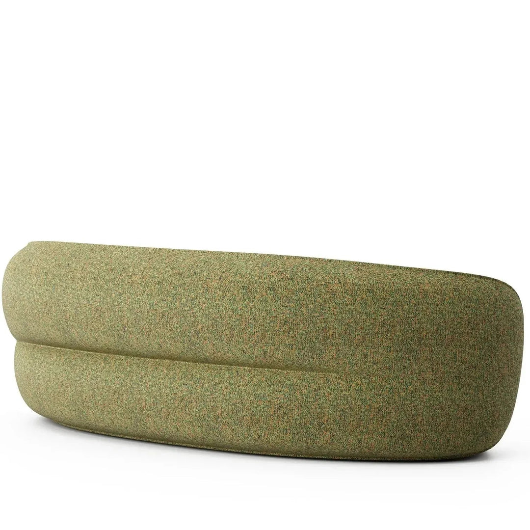 Minimalist fabric curved 4 seater sofa pod detail 5.