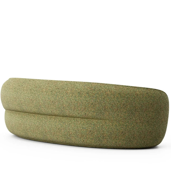 Minimalist fabric curved 4 seater sofa pod detail 5.