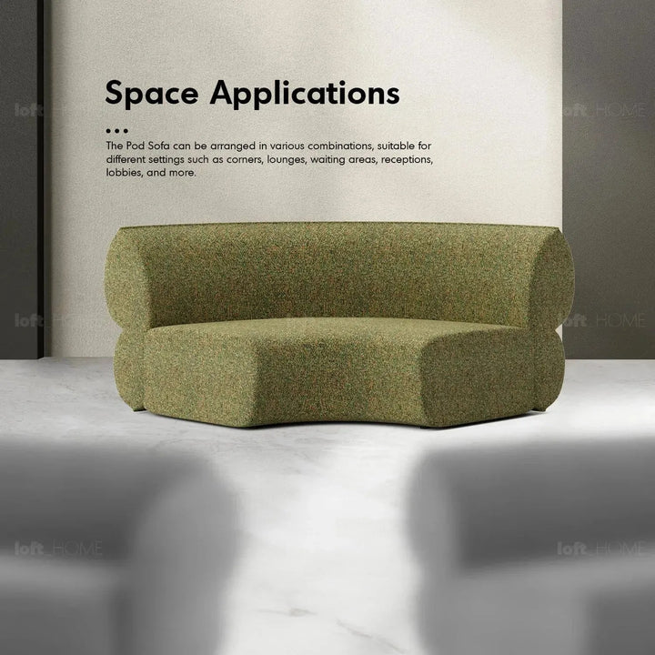Minimalist Fabric Modular Joint Connection Sofa POD