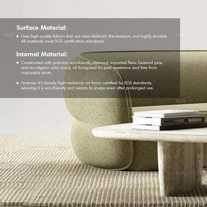 Minimalist Fabric Modular Joint Connection Sofa POD