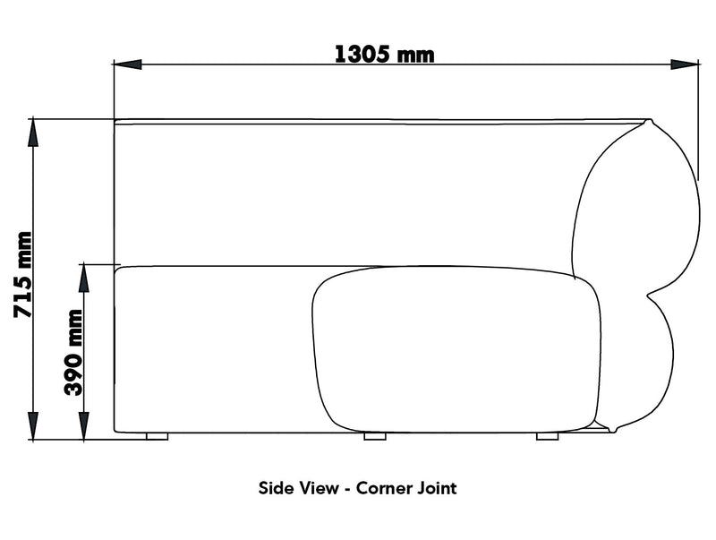 Minimalist Fabric Modular Joint Connection Sofa POD Size Chart_3