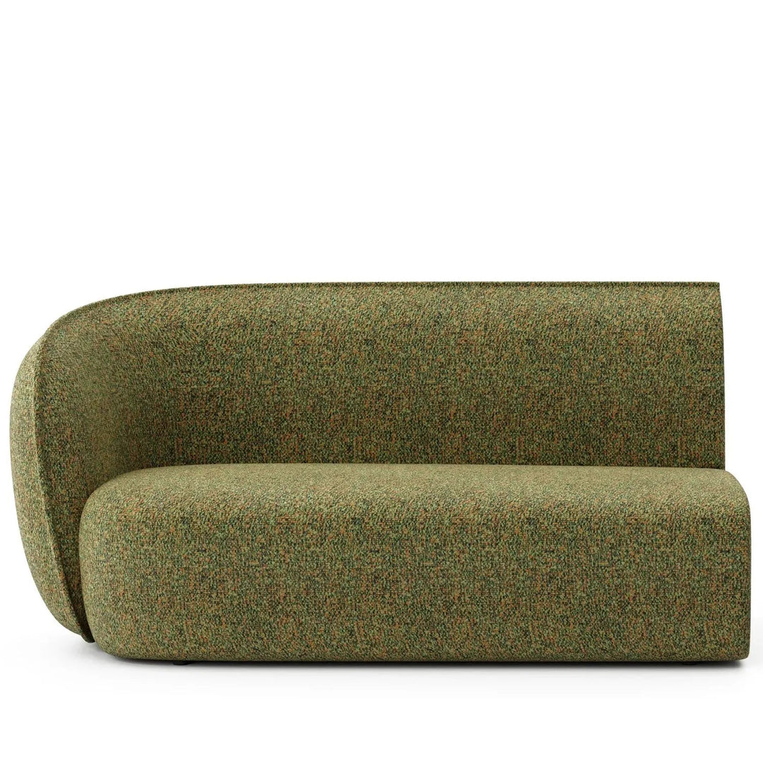Minimalist Fabric Modular Straight Armrest 2 Seater Sofa POD