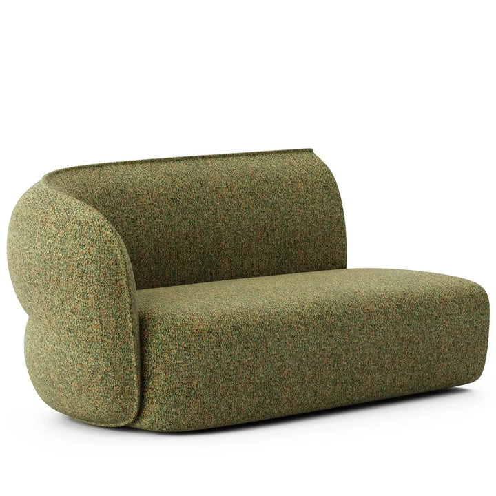 Minimalist Fabric Modular Straight Armrest 2 Seater Sofa POD