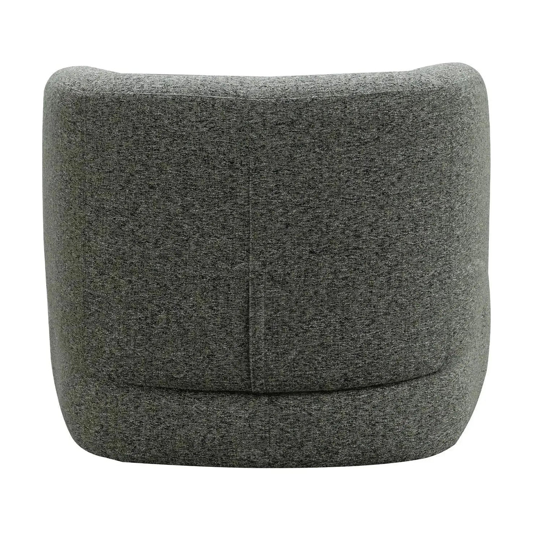 Modern mixed weave fabric revolving 1 seater sofa goyle material variants.