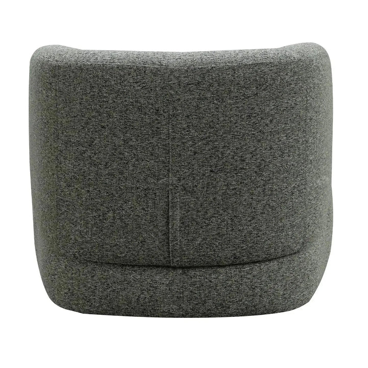 Modern mixed weave fabric revolving 1 seater sofa goyle material variants.
