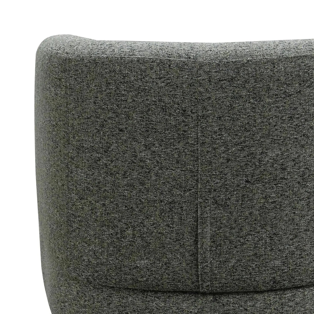 Modern mixed weave fabric revolving 1 seater sofa goyle in details.