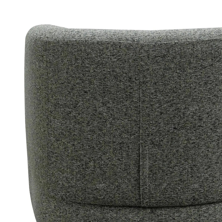 Modern mixed weave fabric revolving 1 seater sofa goyle in details.