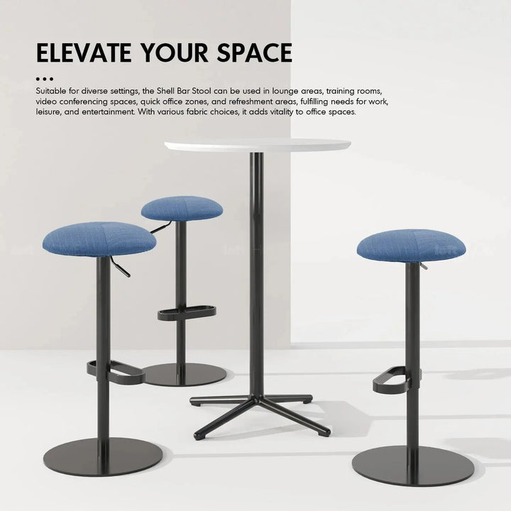 ModernFabric Round Bar Stool SHELL