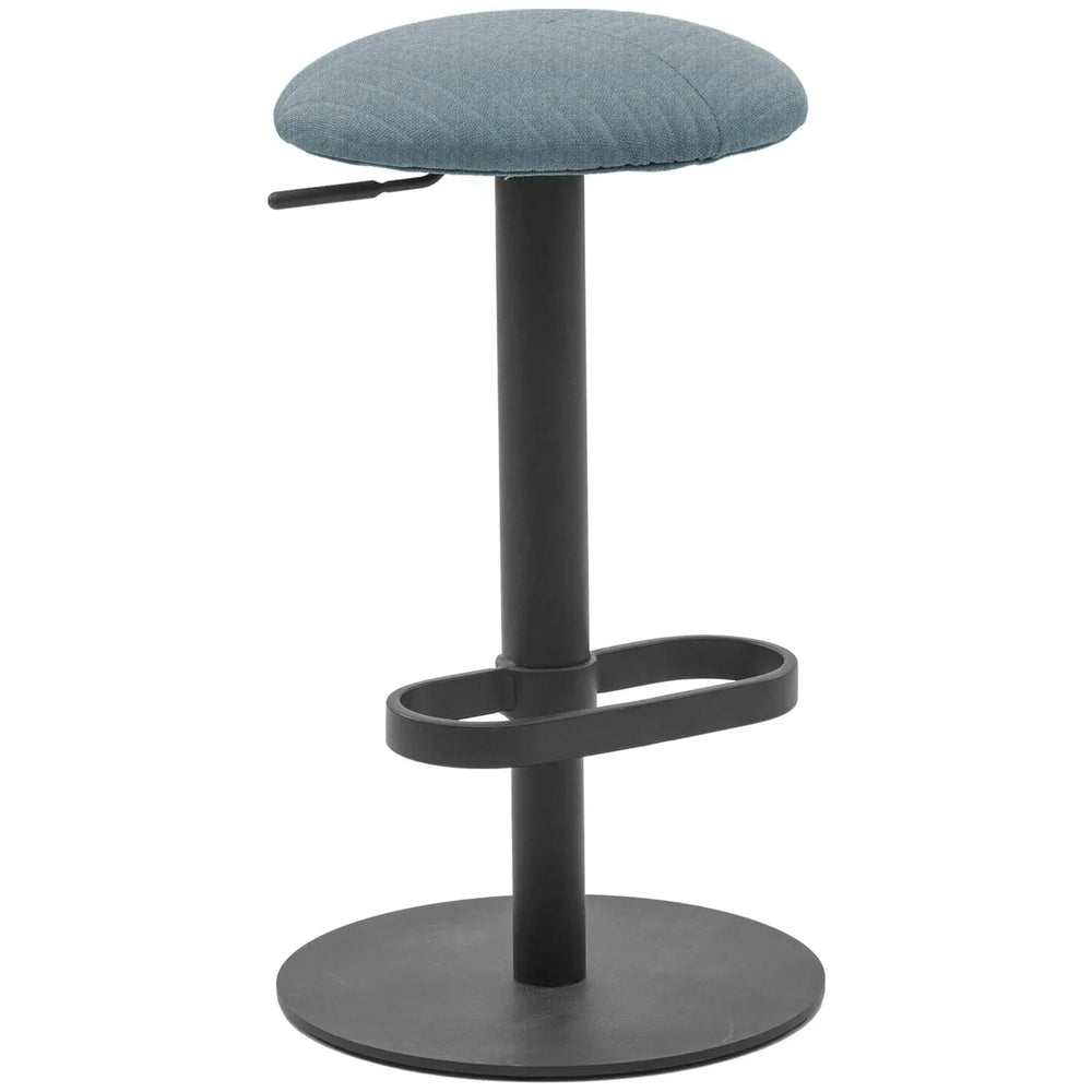 Modernfabric round bar stool shell in white background.