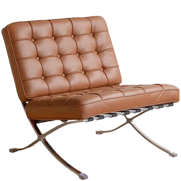 Vintage genuine leather 1 seater sofa barcelona detail 11.