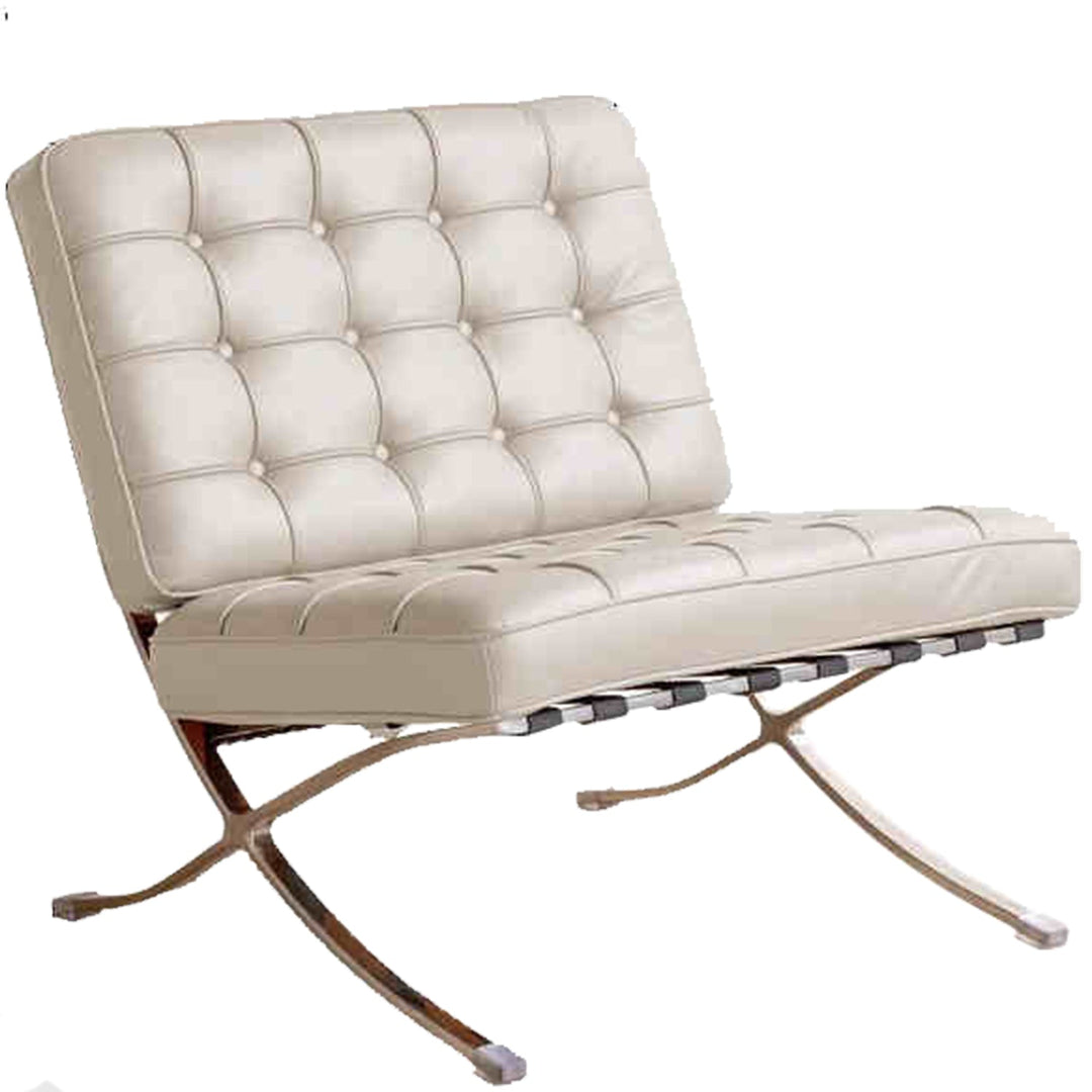 Vintage genuine leather 1 seater sofa barcelona detail 12.