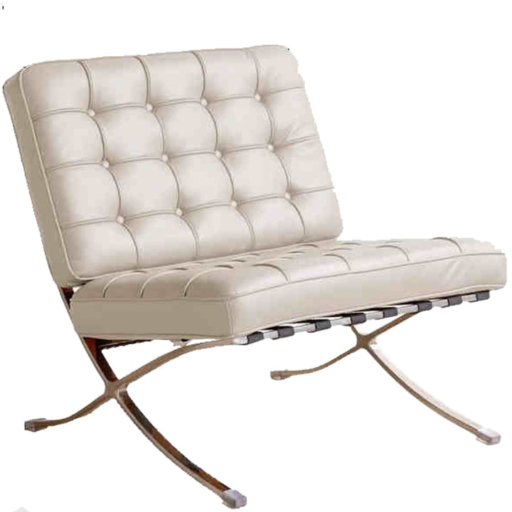 Vintage genuine leather 1 seater sofa barcelona detail 12.