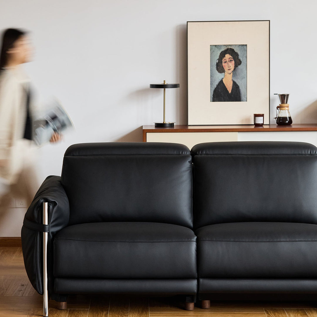 Minimalist Microfiber Leather Electric Recliner 2 Seater Sofa CALMERA