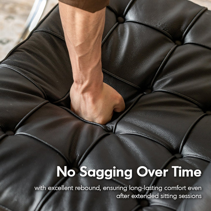 Vintage Genuine Leather Ottoman BARCELONA