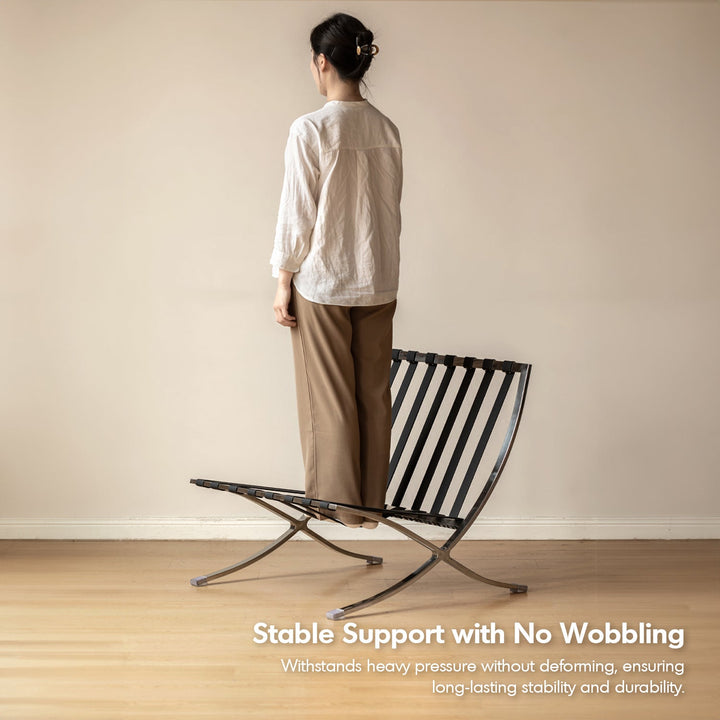 Vintage Genuine Leather Ottoman BARCELONA