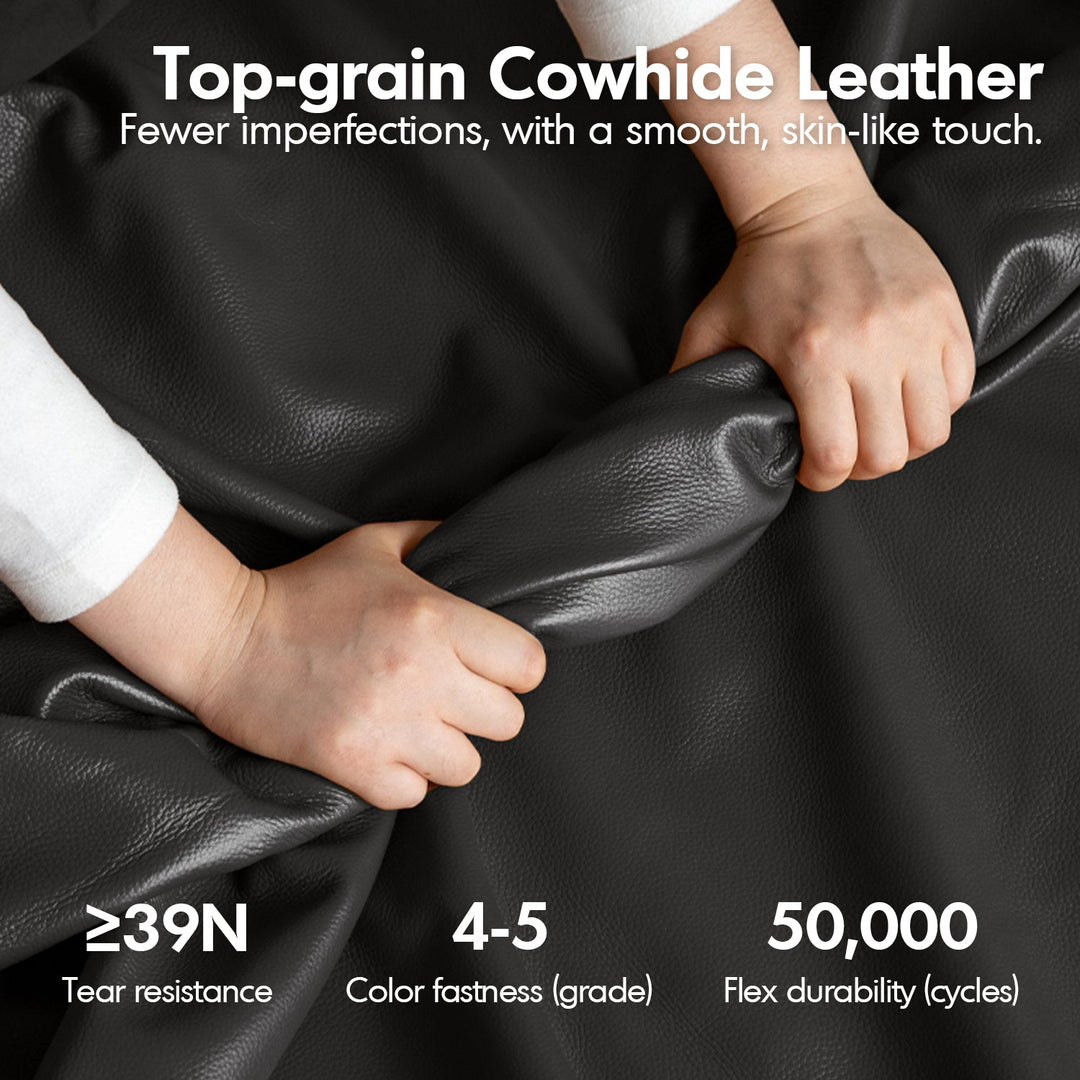 Vintage Genuine Leather Ottoman BARCELONA