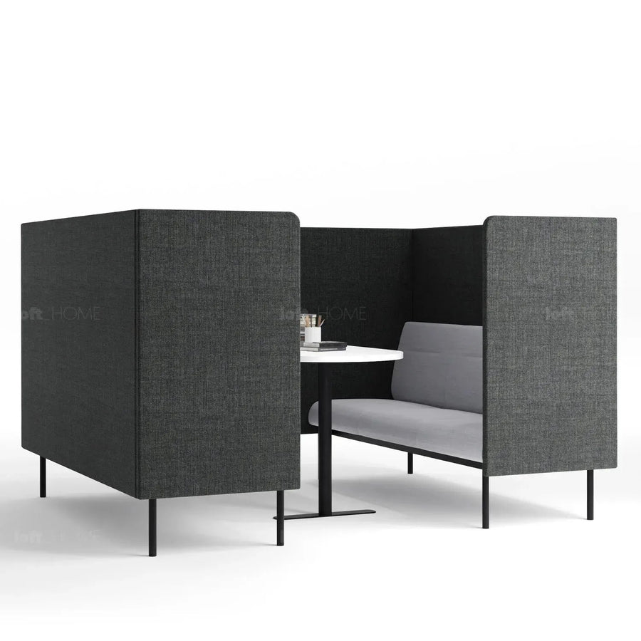 Minimalist Fabric Highback AV Conference 3 Seater Sofa SANTO