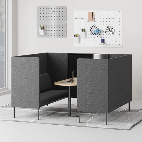 Minimalist Fabric Highback AV Conference 3 Seater Sofa SANTO Good to Know Preview-1