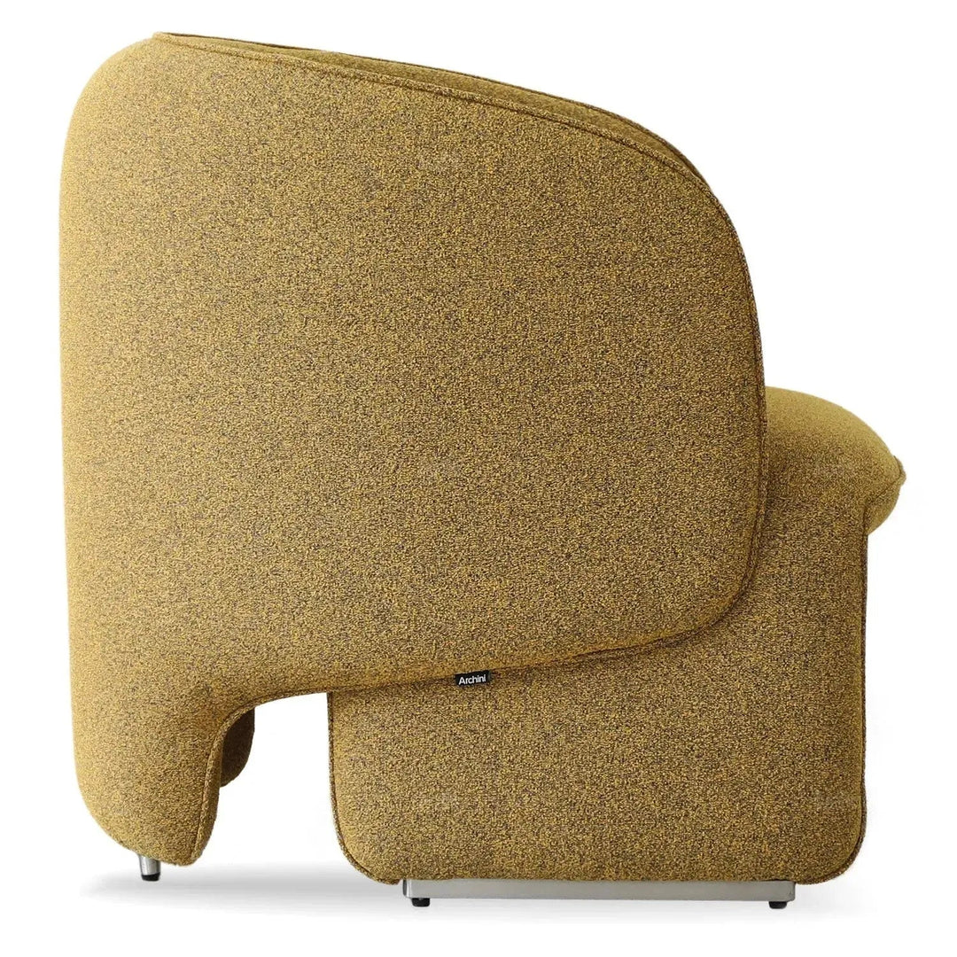 Minimalist Mixed Weave Fabric 1 Seater Sofa ELEPHANT