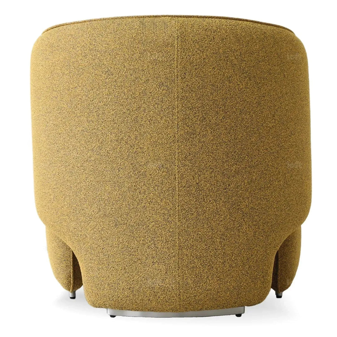 Minimalist Mixed Weave Fabric 1 Seater Sofa ELEPHANT