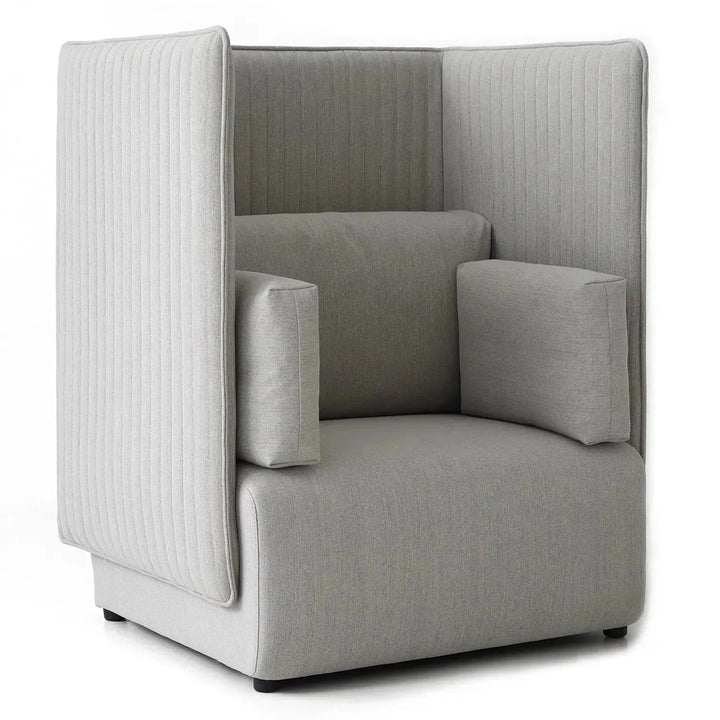 Modern Mixed Weave Fabric 1 Seater Sofa MULTI