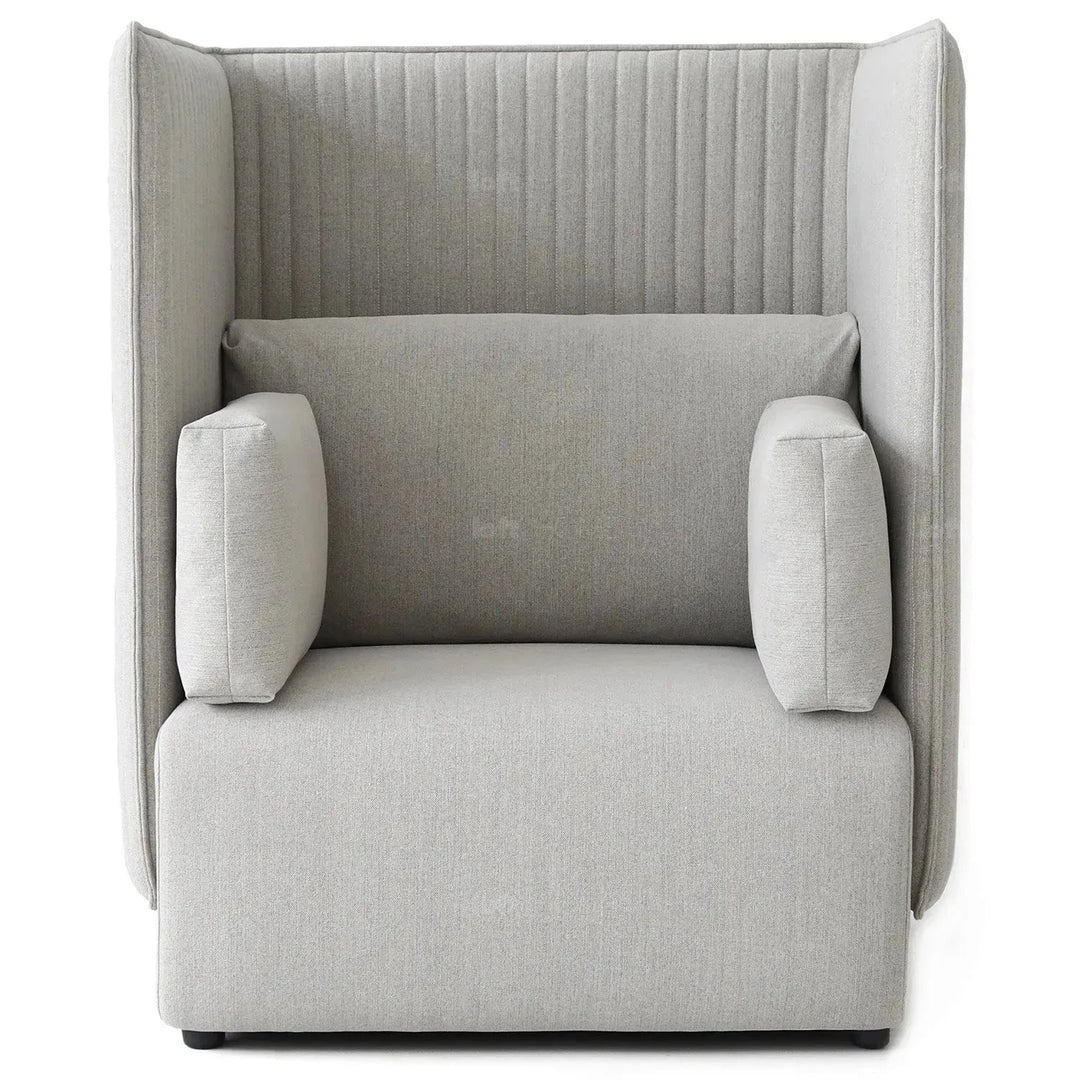 Modern mixed weave fabric 1 seater sofa multi detail 4.