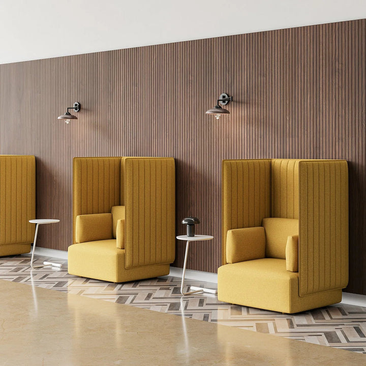 Modern Mixed Weave Fabric 1 Seater Sofa MULTI