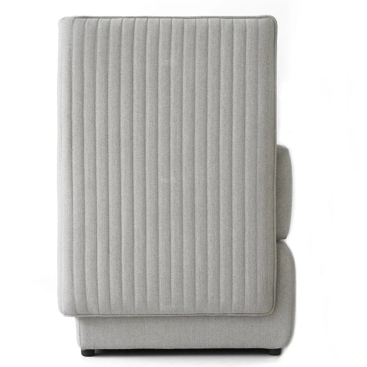 Modern mixed weave fabric 1 seater sofa multi detail 5.